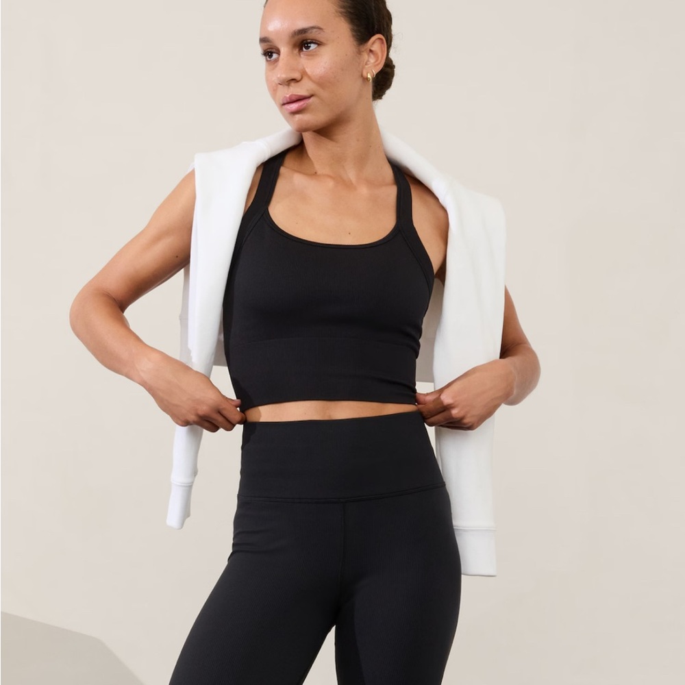 Athleta Aurora Seamless Crop Rib Strappy Tank